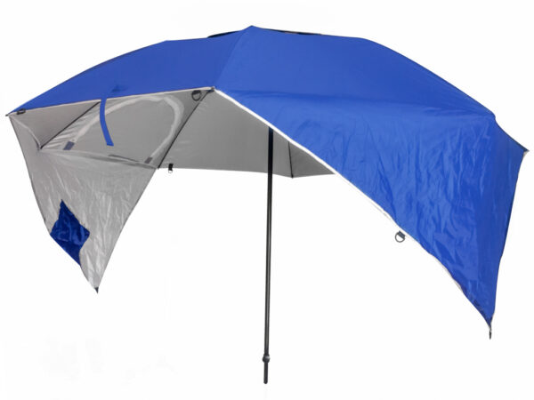 Senčnik za na plažo 2 v 1, 208 cm | Modra