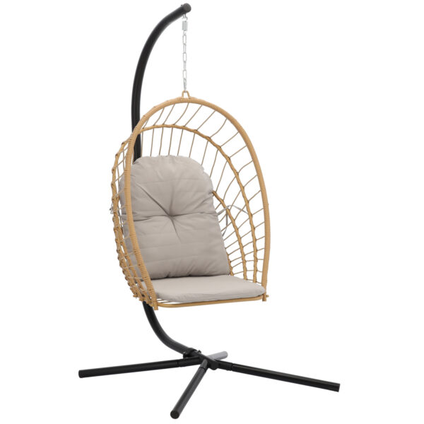 Viseći vrtni stol Eris, siv + blazina | Garden Line