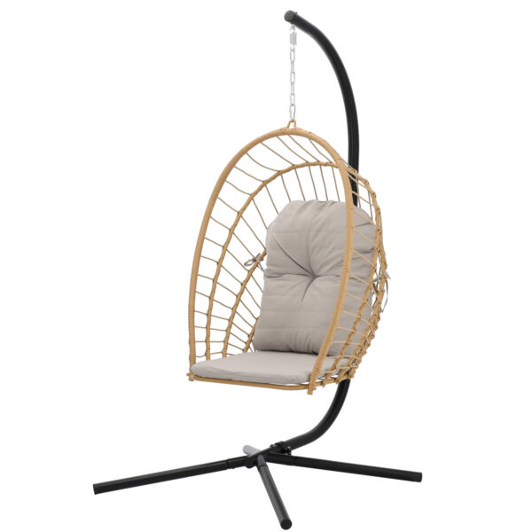 Viseći vrtni stol Eris, siv + blazina | Garden Line