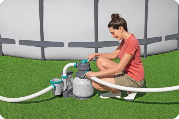 Peščena filtracija za bazen, 6056 l/h + filtrirne kroglice | Bestway