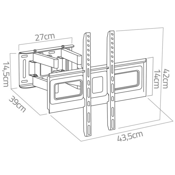 Nosilec za TV 32–80″, 70 kg | Humberg