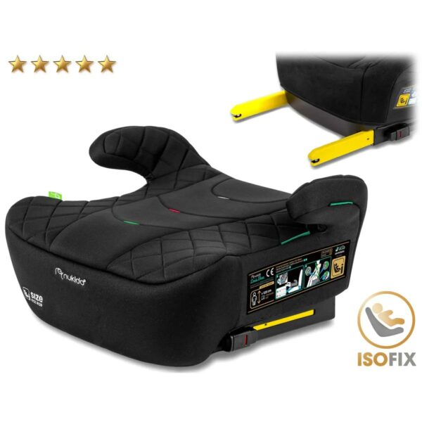 Avtosedež Louis, ISOFIX, 22–36 kg, črn | Nukido