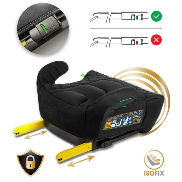 Avtosedež Louis, ISOFIX, 22–36 kg, črn | Nukido