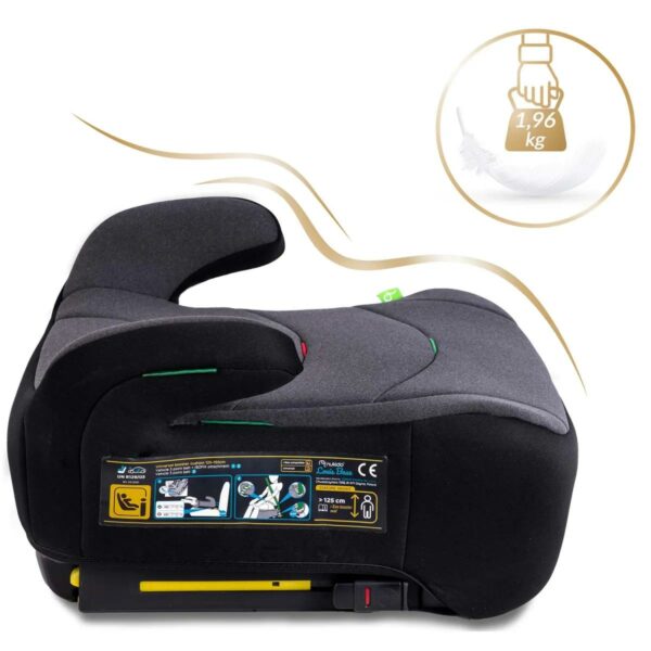 Avtosedež Louis, ISOFIX, 22–36 kg, siv | Nukido