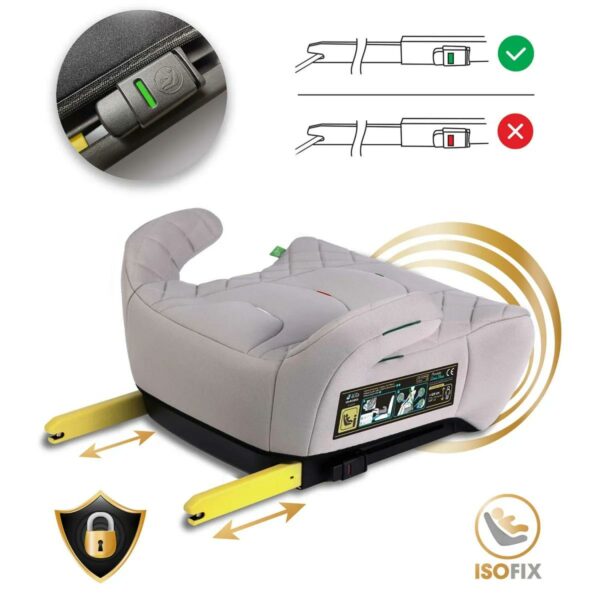 Avtosedež Louis, ISOFIX, 22–36 kg, siv | Nukido