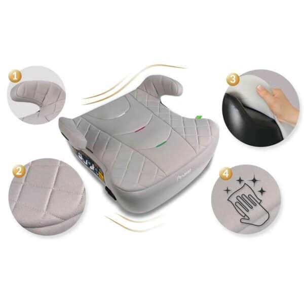 Avtosedež Louis, ISOFIX, 22–36 kg, siv | Nukido