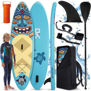 Deska SUP AquaSurf z dodatki, modra | Soke