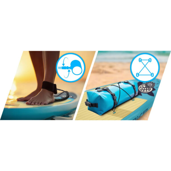 Deska SUP AquaSurf z dodatki, modra | Soke