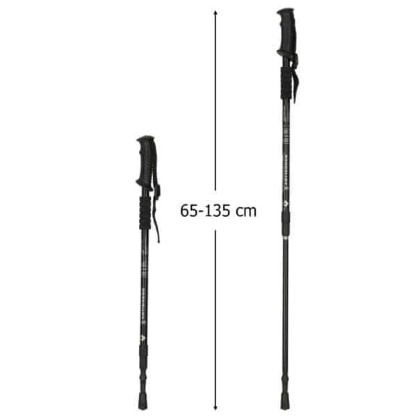 Pohodniške palice, 135 cm | črne