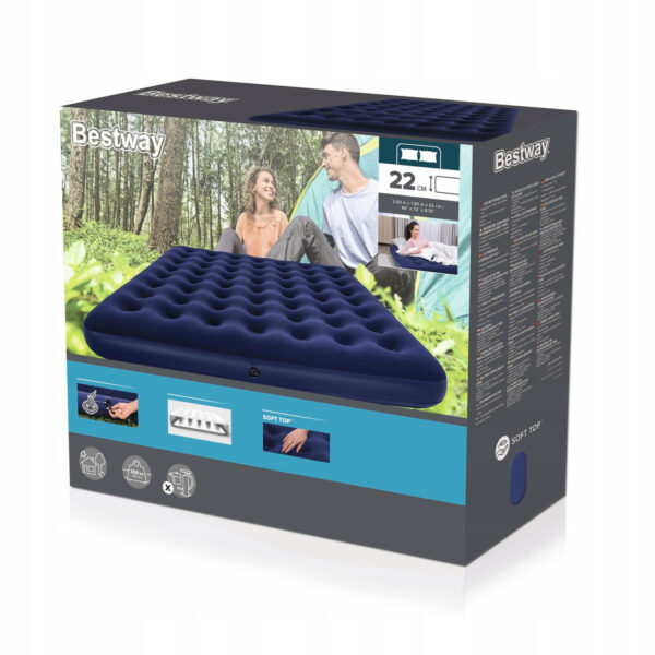 Napihljiva vzmetnica, 203x183x22cm, modra | Bestway
