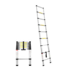 Aluminijasta lestev, teleskopska, 8 stopnic | KD4072