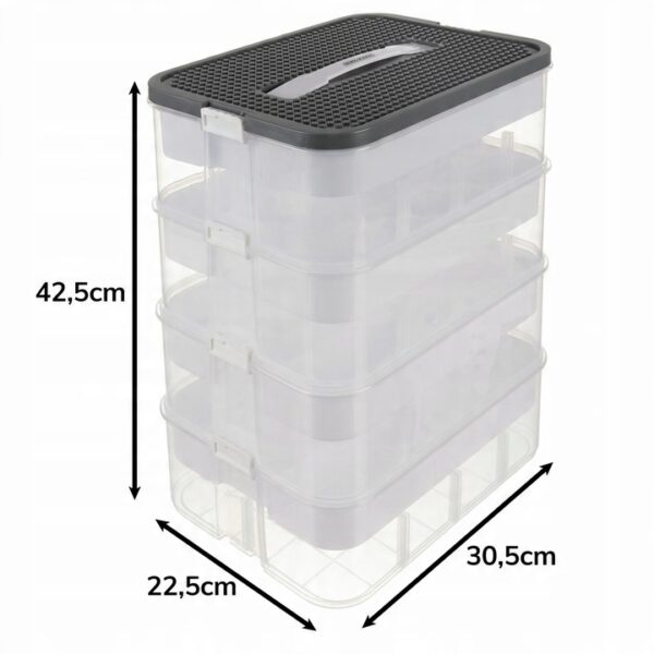 Organizator za gradbene komplete, 4 nivoji, 29 l | Kruzzel