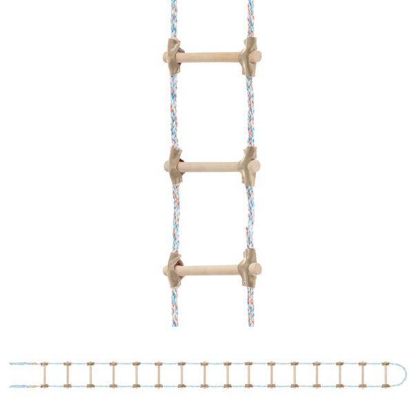 Vrvna lestev, 10 m, črna/rjava | HIGHER