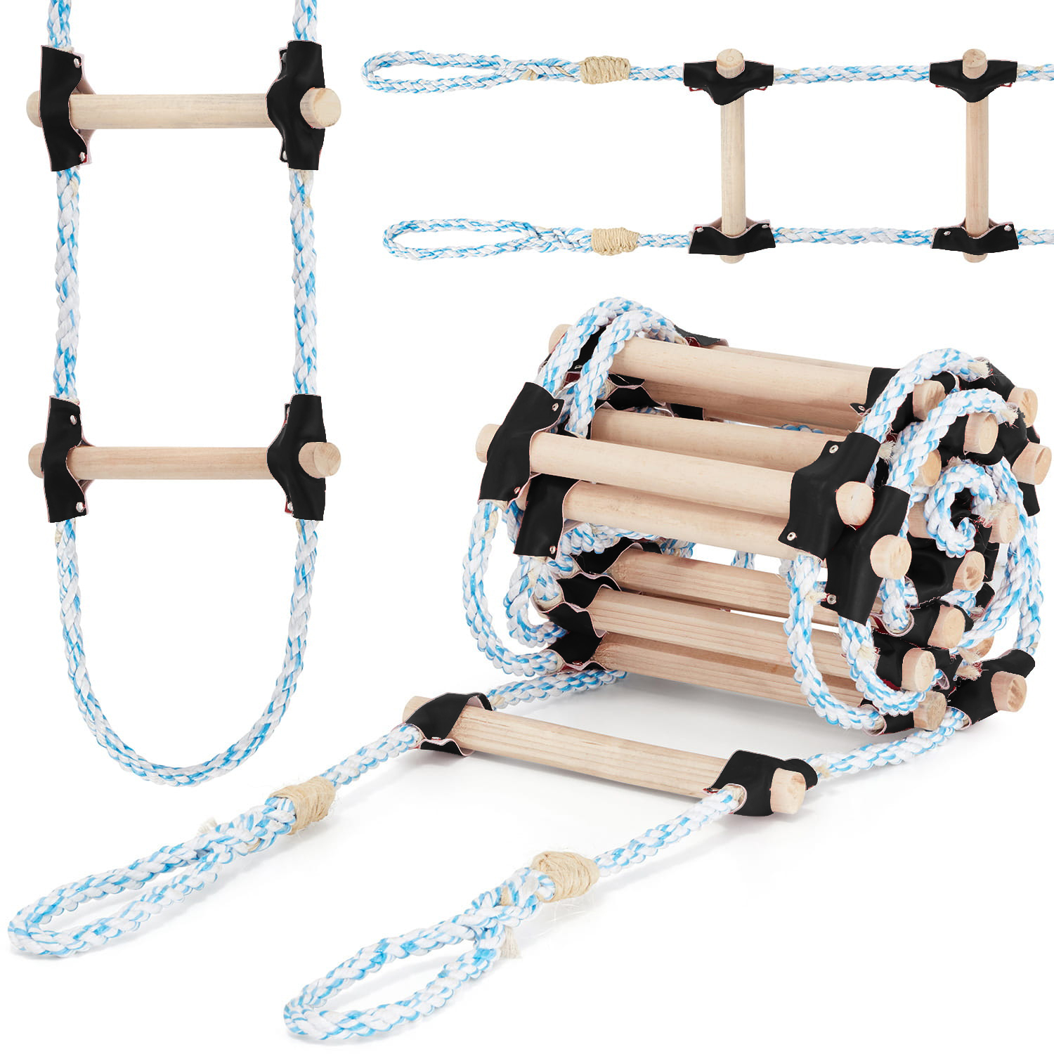 Vrvna lestev, 2 m, črna | HIGHER