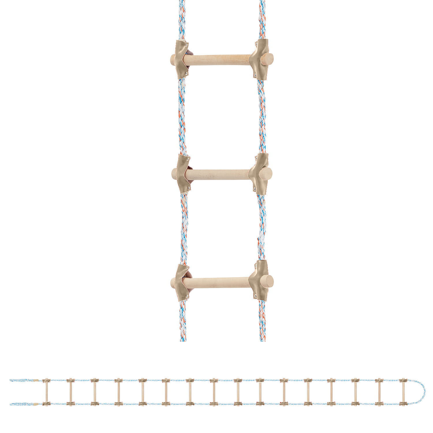 Vrvna lestev, 4 m, rjava | HIGHER