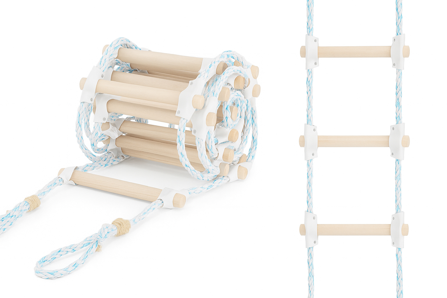 Vrvna lestev, 6 m, bela | HIGHER