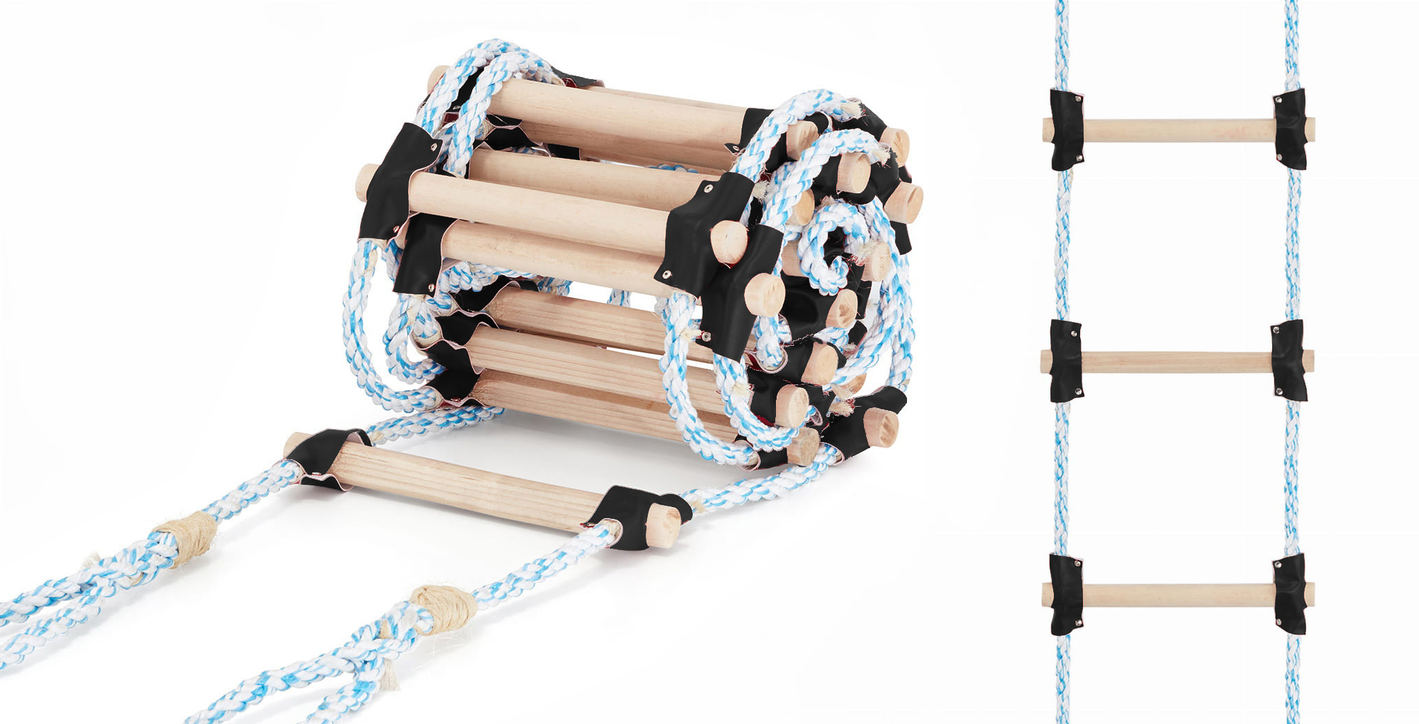 Vrvna lestev, 7 m, črna | HIGHER