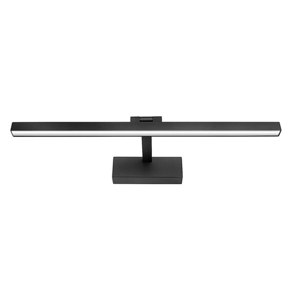 Stenska svetilka za kopalnico, črna, 50 cm | 4000 K