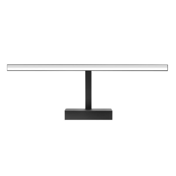 Stenska svetilka za kopalnico, črna, 50 cm | 4000 K