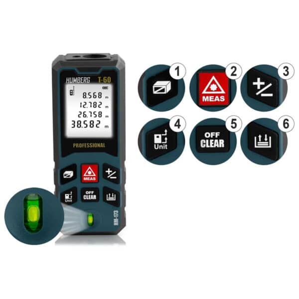 Laserski daljinomer HM-173, 60 m | Humberg