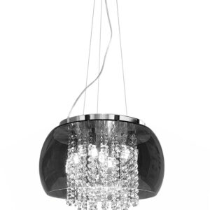 Stropna svetilka Zatemnjeno ogledalo, perle | 40 cm