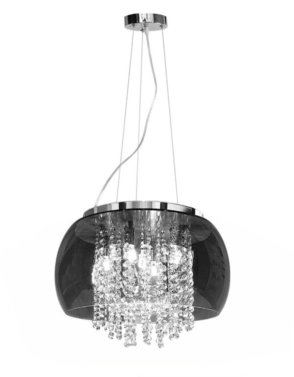 Stropna svetilka Zatemnjeno ogledalo, perle | 40 cm