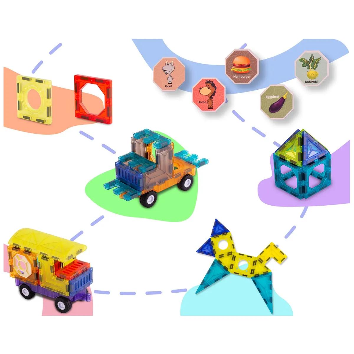 Magnetni gradbeni komplet RK-782, 71 kosov | Ricokids