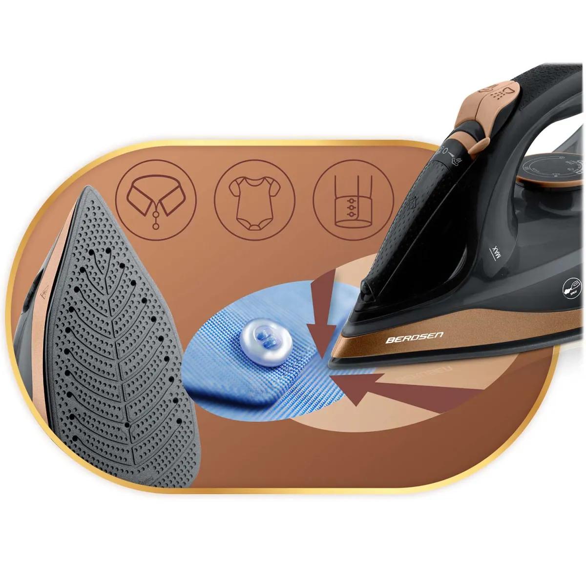 Brezžični parni likalnik BD-333, 2600 W | Berdsen