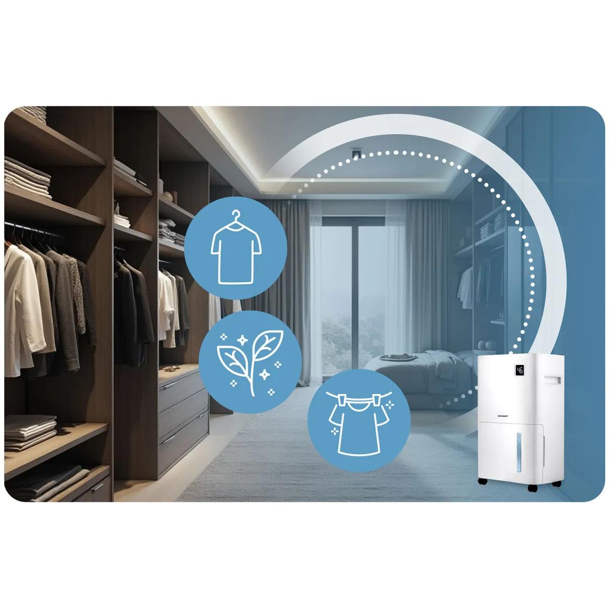 Razvlažilnik zraka BD-534, 365 W, bel | Berdsen