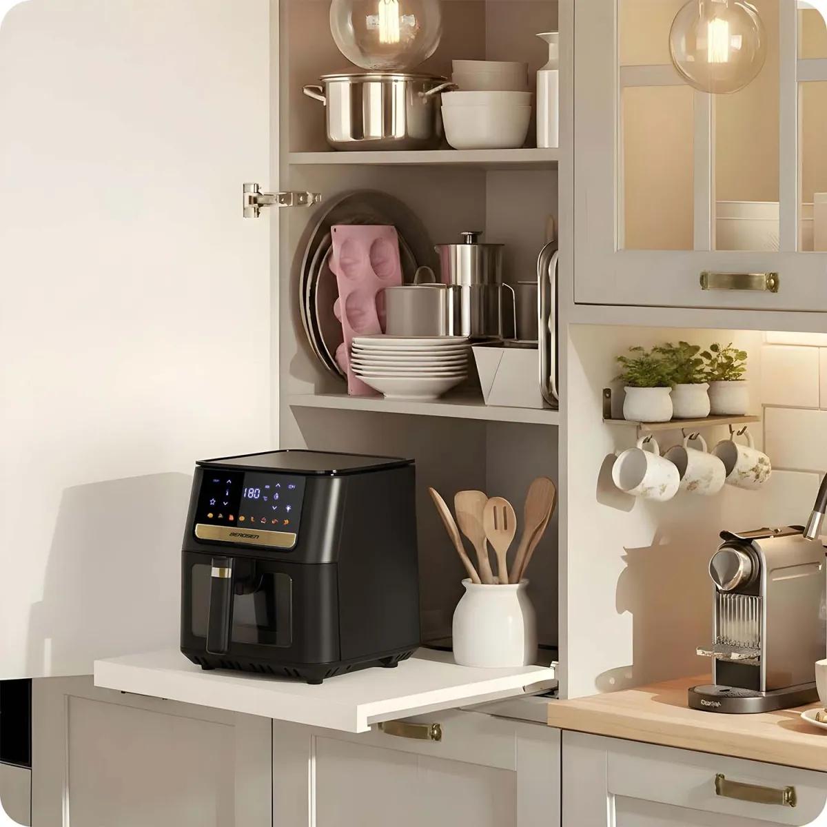 Cvrtnik brez maščobe BD-655, 1700 W, črn | Berdsen