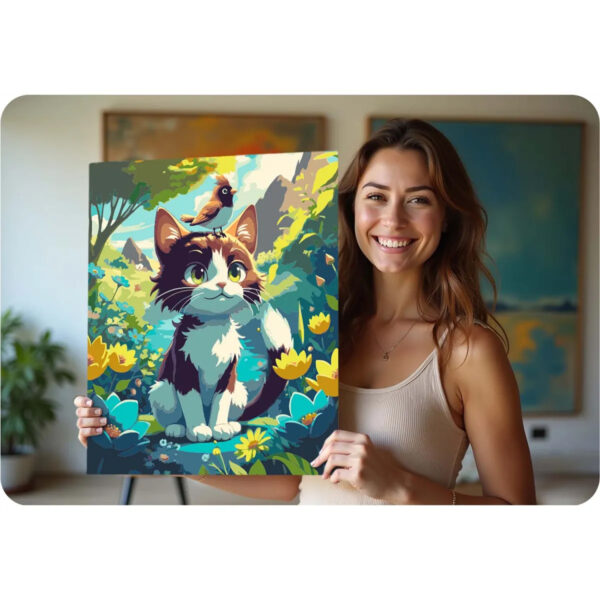 Slika po številkah, 40x50cm, mucek | Massido