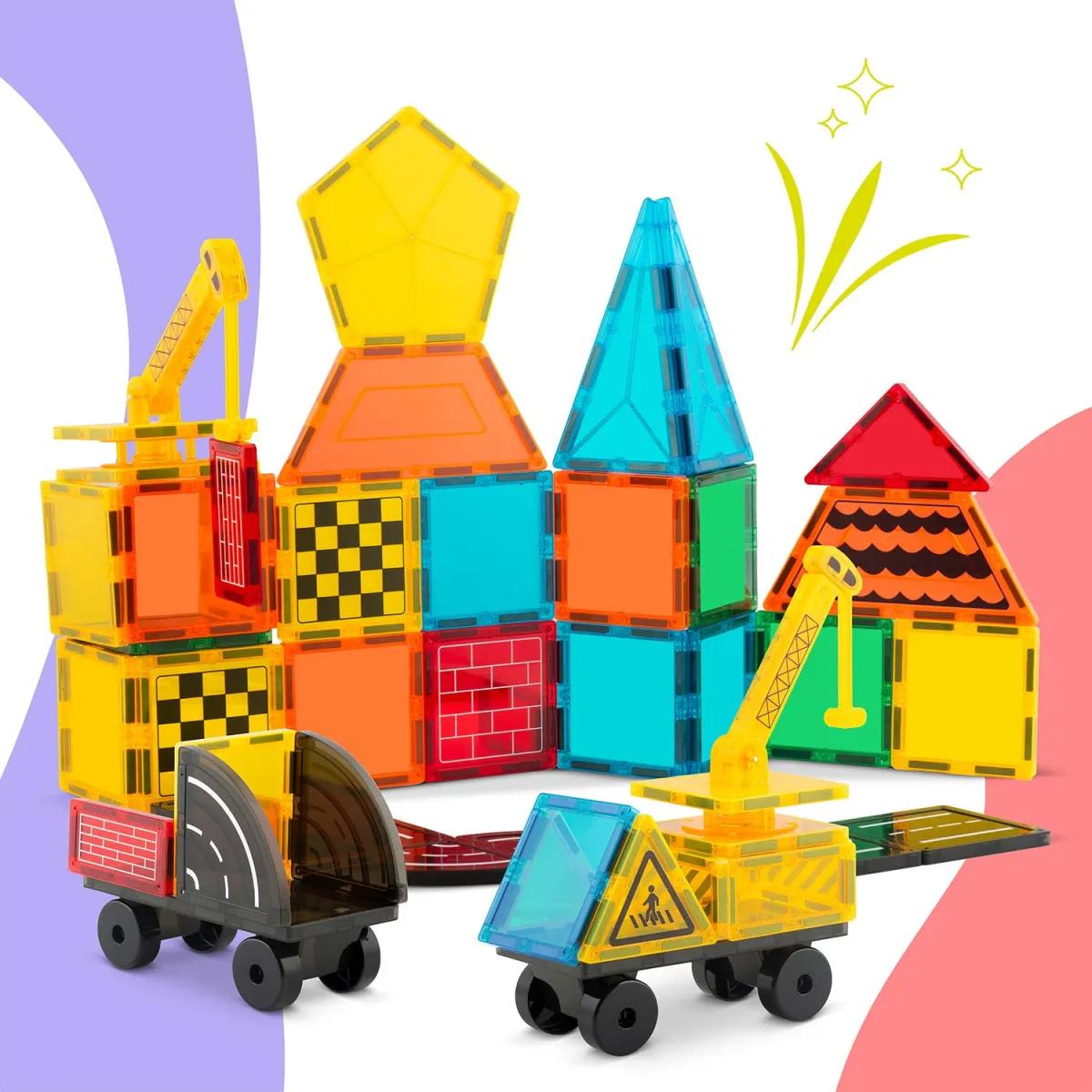 Magnetni gradbeni komplet RK-780, 90 kosov, konstrukcija | Ricokids