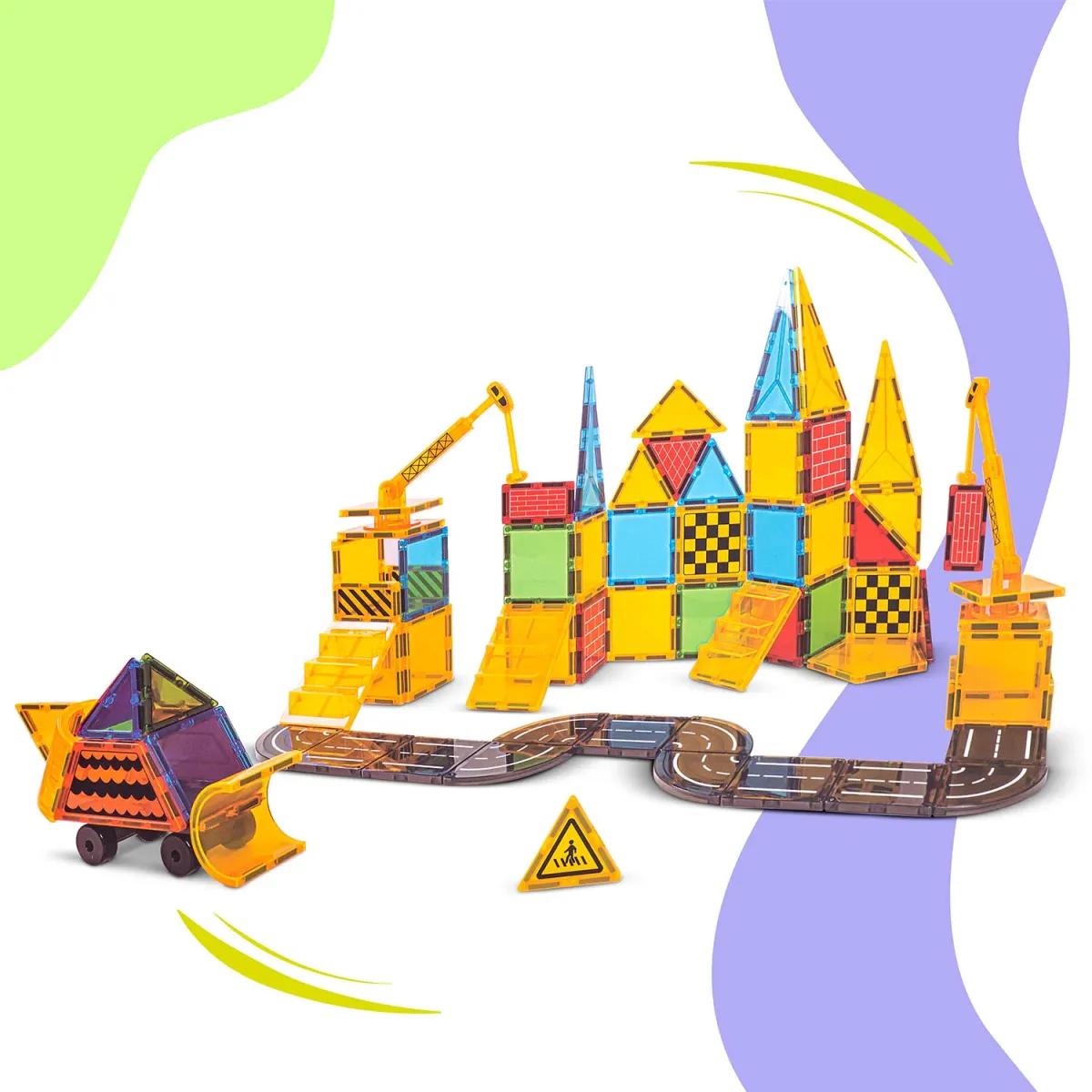 Magnetni gradbeni komplet RK-780, 90 kosov, konstrukcija | Ricokids