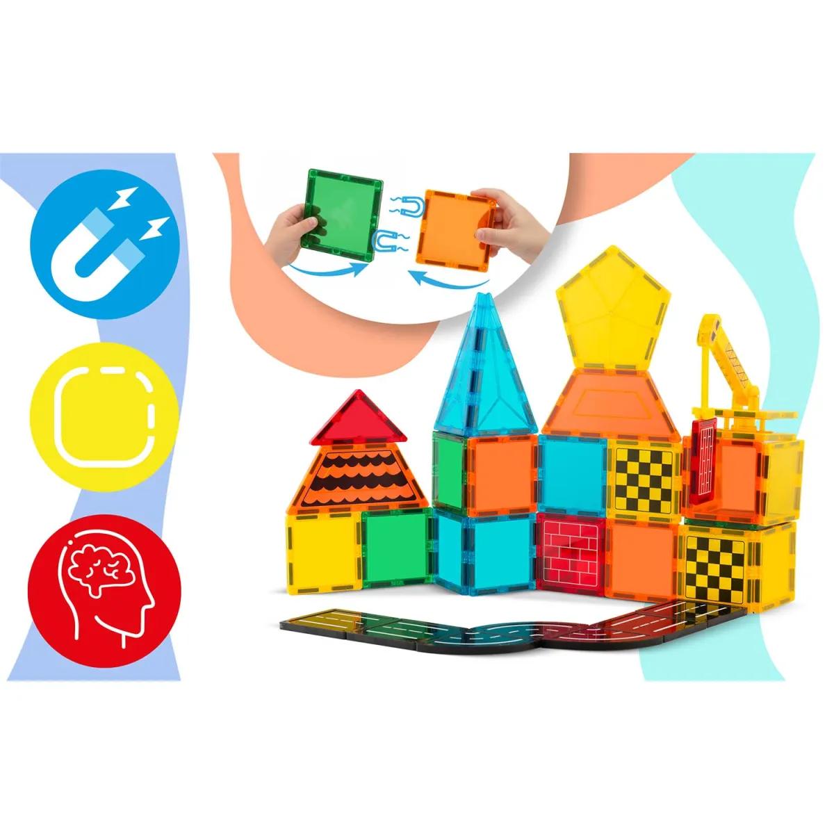 Magnetni izobraževalni gradbeni komplet RK-780, konstrukcija | Ricokids