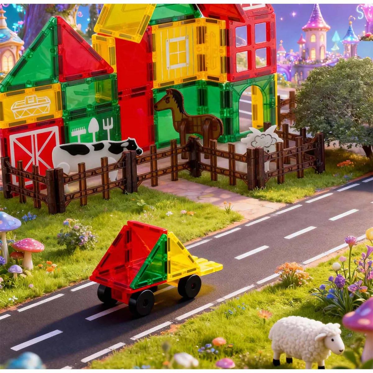 Magnetni izobraževalni gradbeni komplet RK-781, kmetija | Ricokids