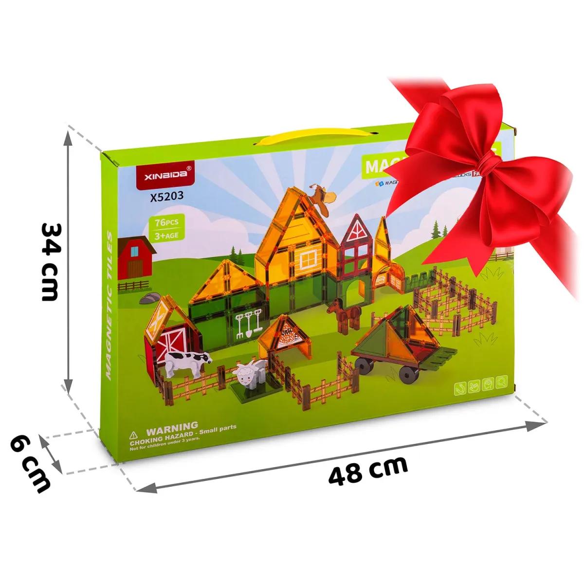 Magnetni izobraževalni gradbeni komplet RK-781, kmetija | Ricokids