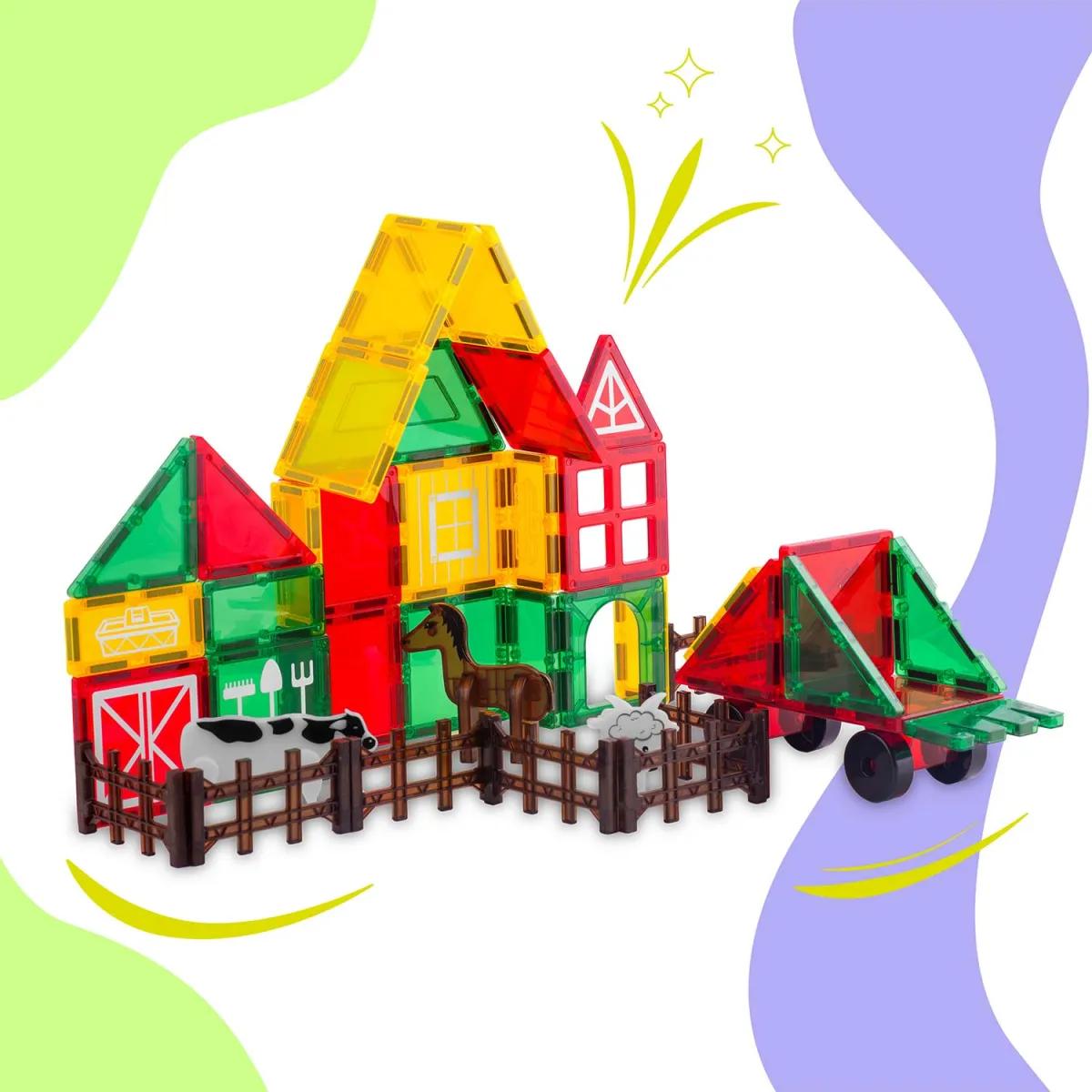 Magnetni izobraževalni gradbeni komplet RK-781, kmetija | Ricokids