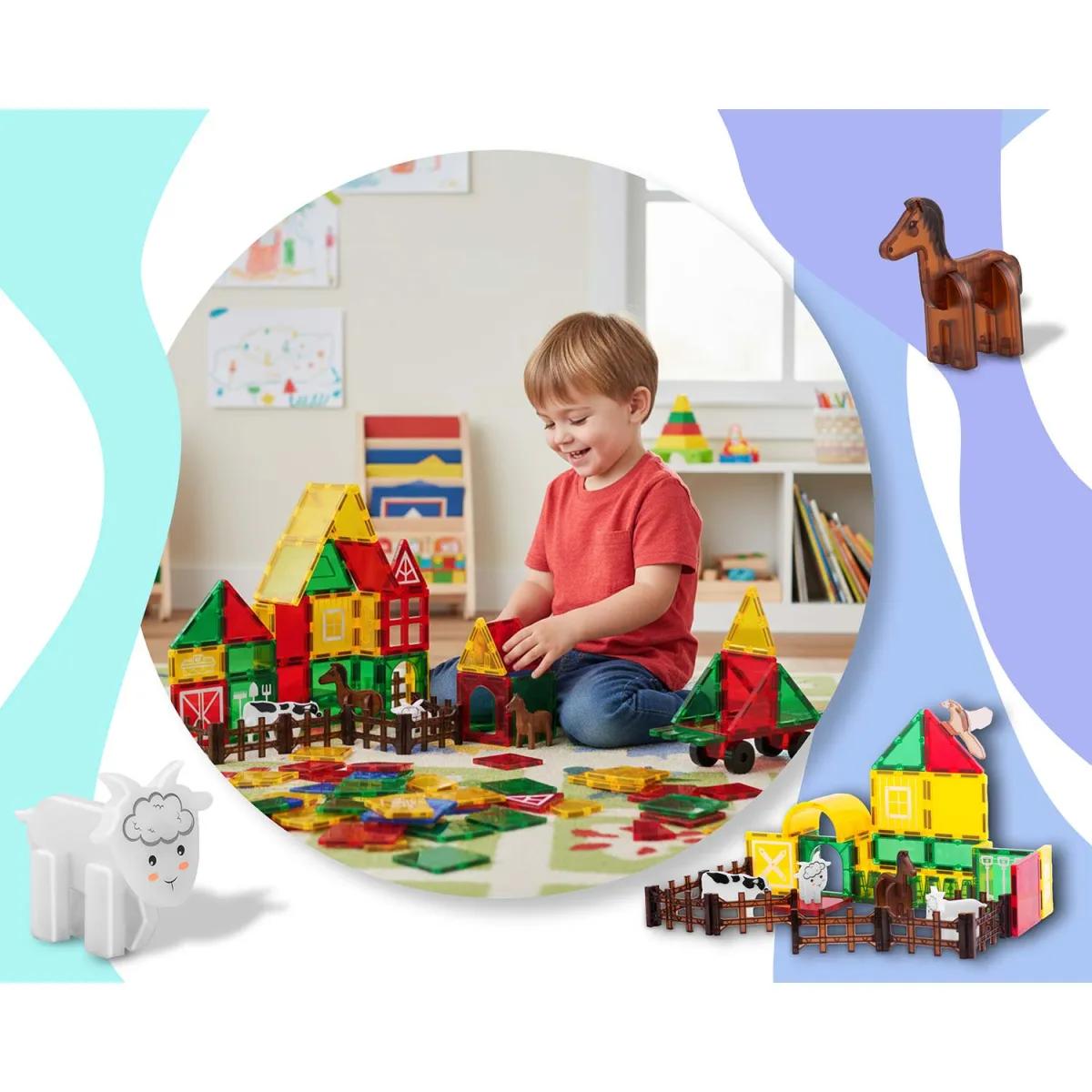 Magnetni izobraževalni gradbeni komplet RK-781, kmetija | Ricokids