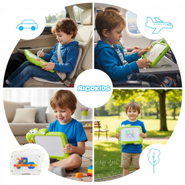 Otroška magnetna risalna tabla RK-823, zelena | Ricokids