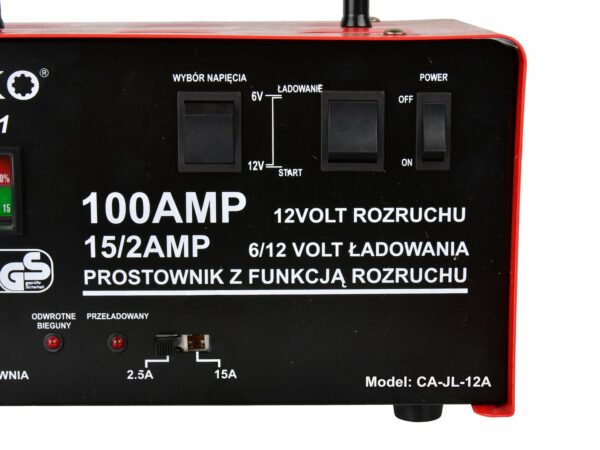 Avtomobilski polnilec z zaganjalnikom, 100A, 6/12V | GEKO