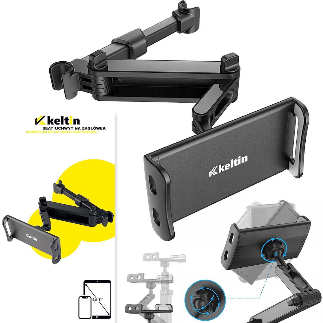 Držalo za telefon/tablico, 4,5 - 11" | Keltin