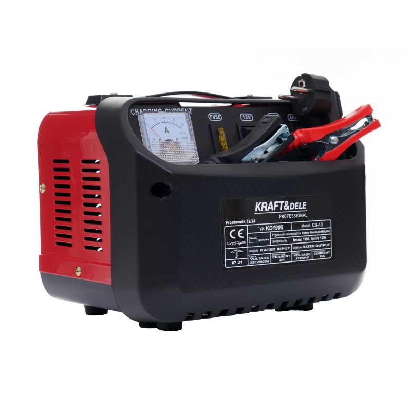 Polnilnik za avtomobilske akumulatorje, 12V, 24V, 10A, 60Ah | KD1905