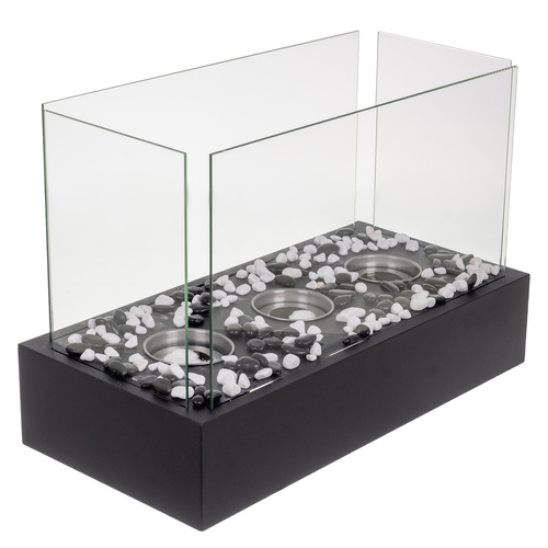 Biokamin + kamenčki, 45x29x20,5 cm | Kaminer
