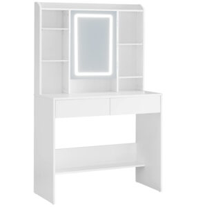 Toaletna mizica z LED osvetlitvijo | bela