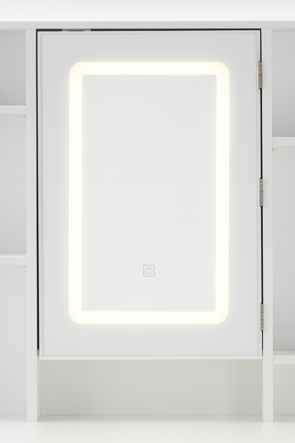 Toaletna mizica z LED osvetlitvijo | bela