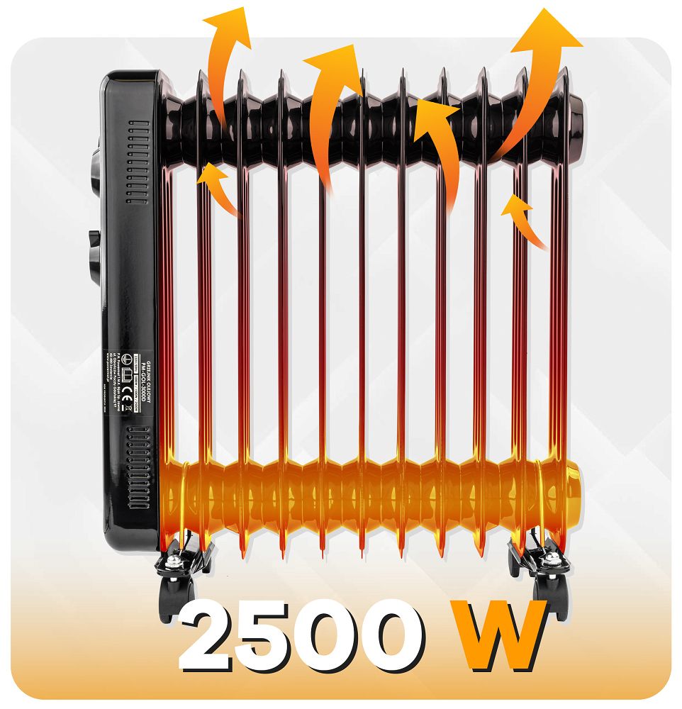 Oljni radiator, 2500 W | PM-GOL-3000D