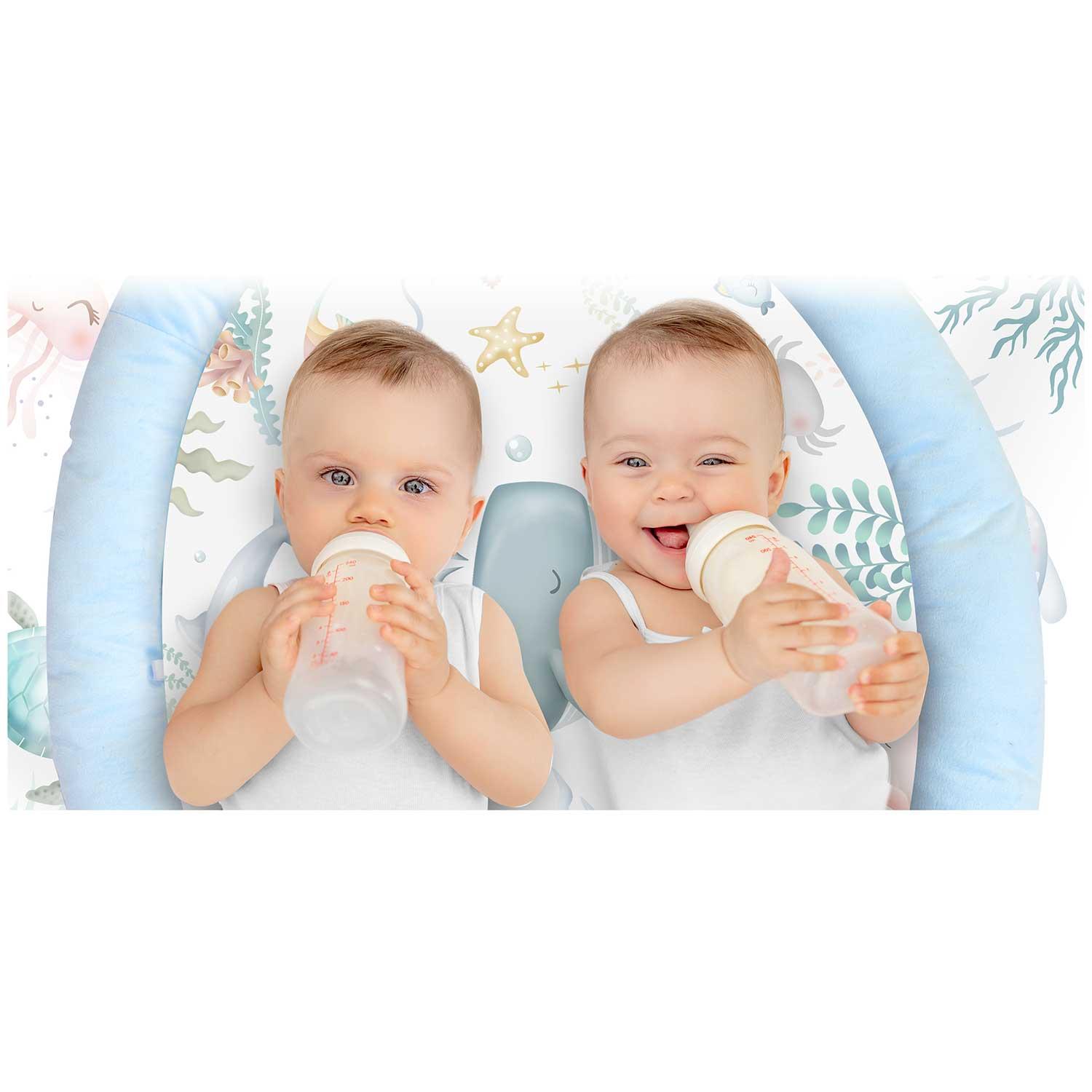 Interaktivna učna podloga, ocean, modra | Nukido