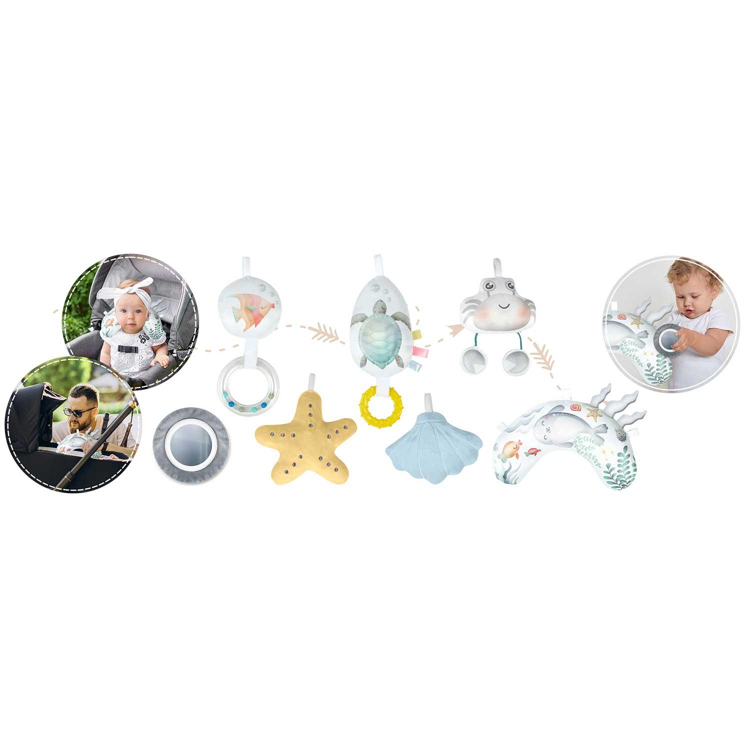 Interaktivna učna podloga, ocean, modra | Nukido