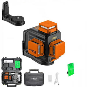 Križni laser z zelenim žarkom 3D, 20 m | NEO TOOLS