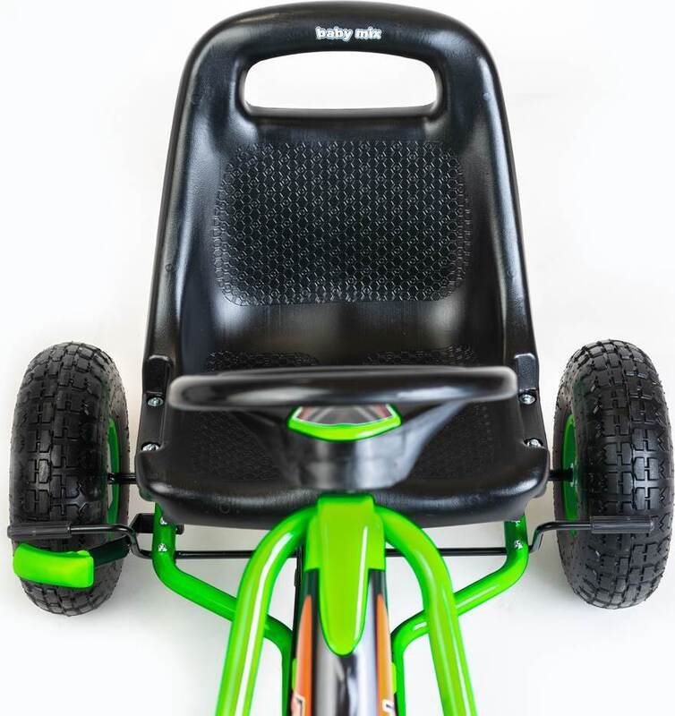 Otroški gokart z ročno zavoro, zelen, 30 kg | COSTWAY